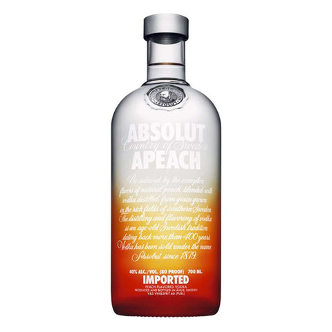 Absolut Apeach Flavoured Vodka | Vodka Delivery | Booze Up