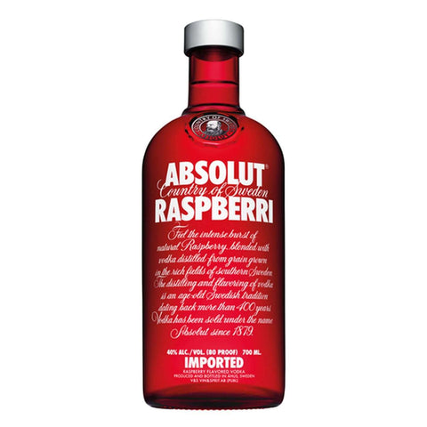 Absolut Raspberri Flavoured Vodka | Vodka Delivery | Booze Up